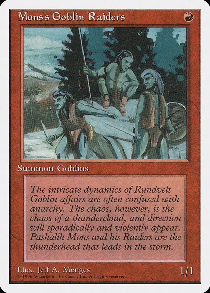 Card image of Mons's Goblin Raiders