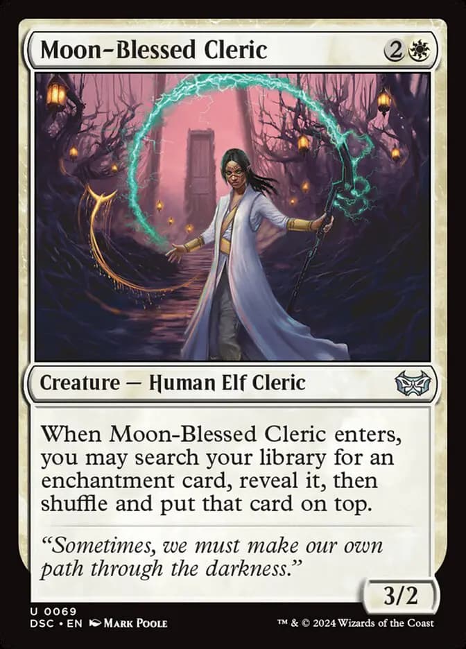 Card image of Moon-Blessed Cleric