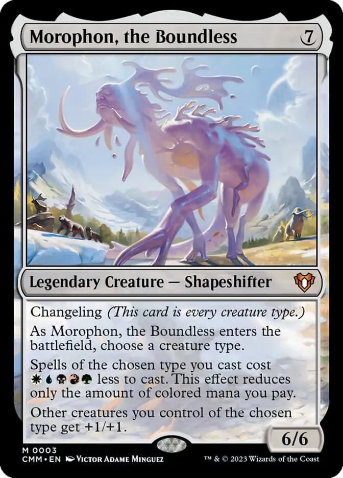Card image of Morophon, the Boundless