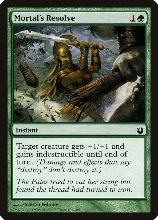 Card image of Mortal's Resolve