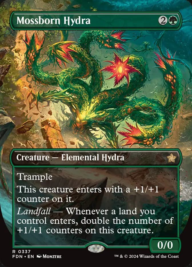 Card image of Mossborn Hydra