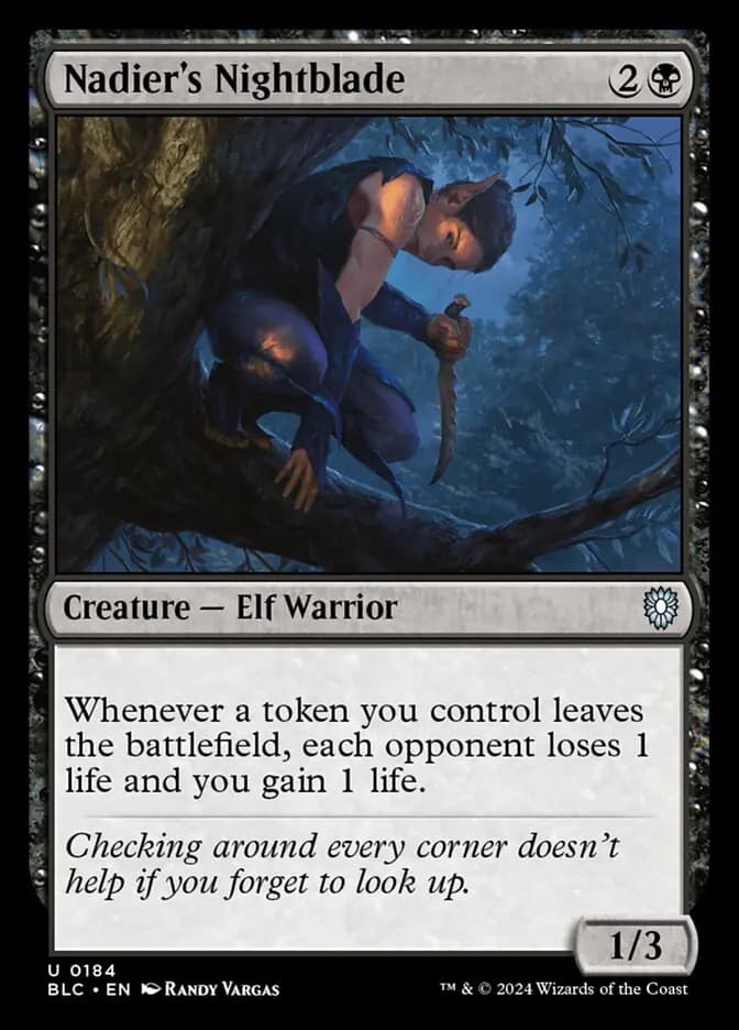 Card image of Nadier's Nightblade