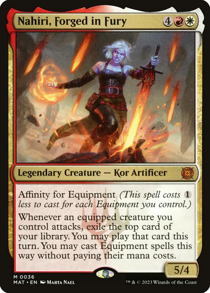 Card image of Nahiri, Forged in Fury
