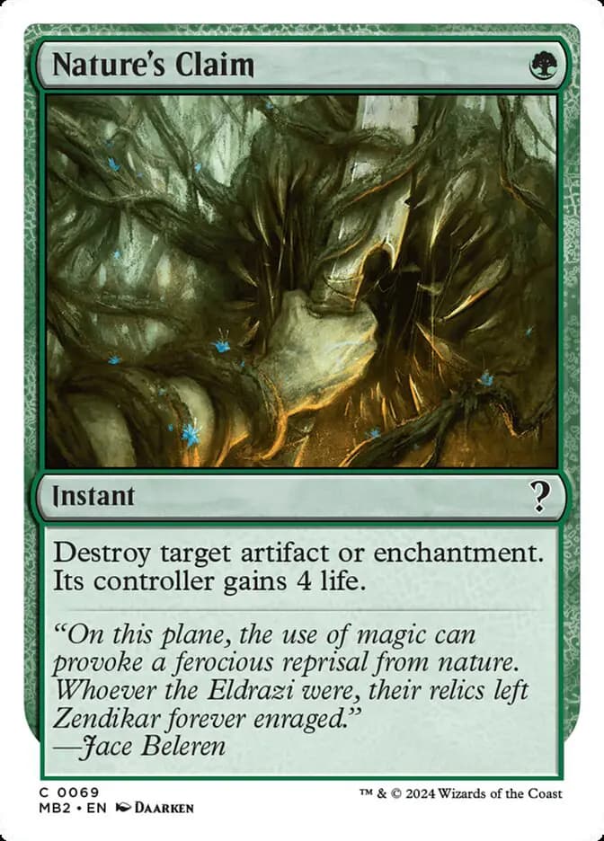 Card image of Nature's Claim