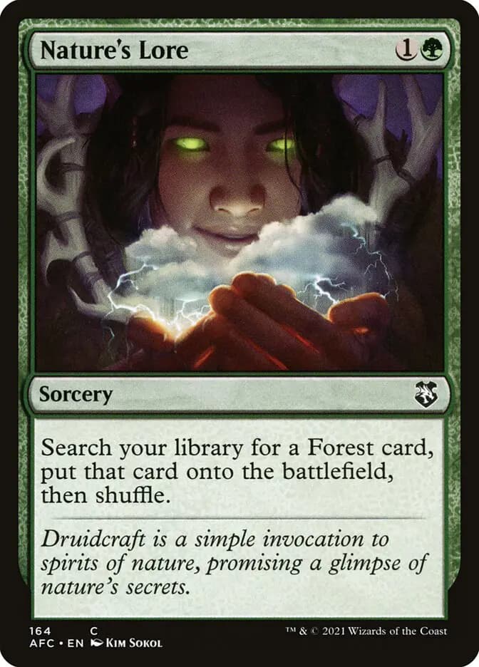 Card image of Nature's Lore