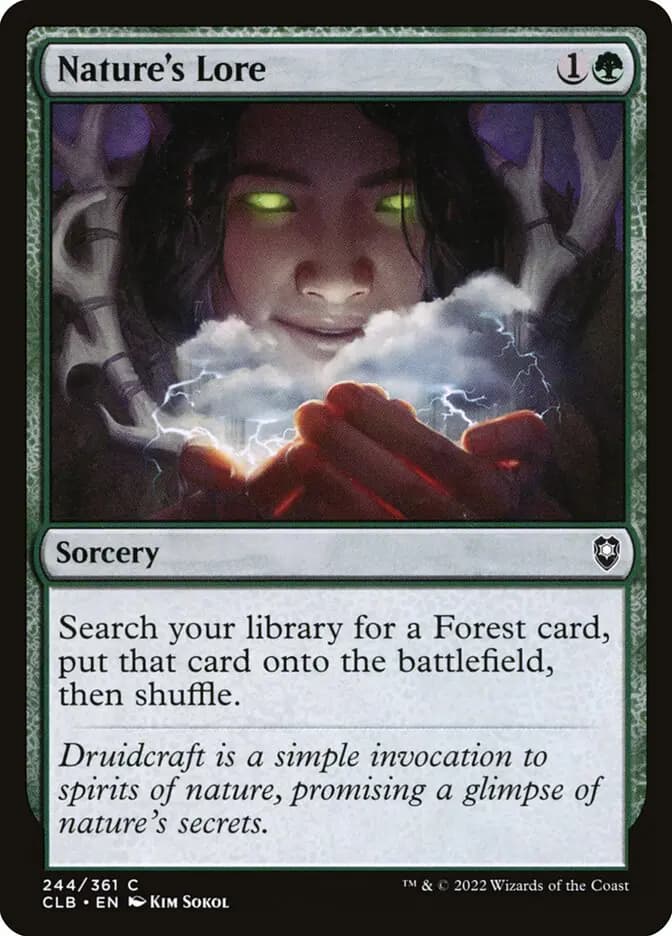 Card image of Nature's Lore