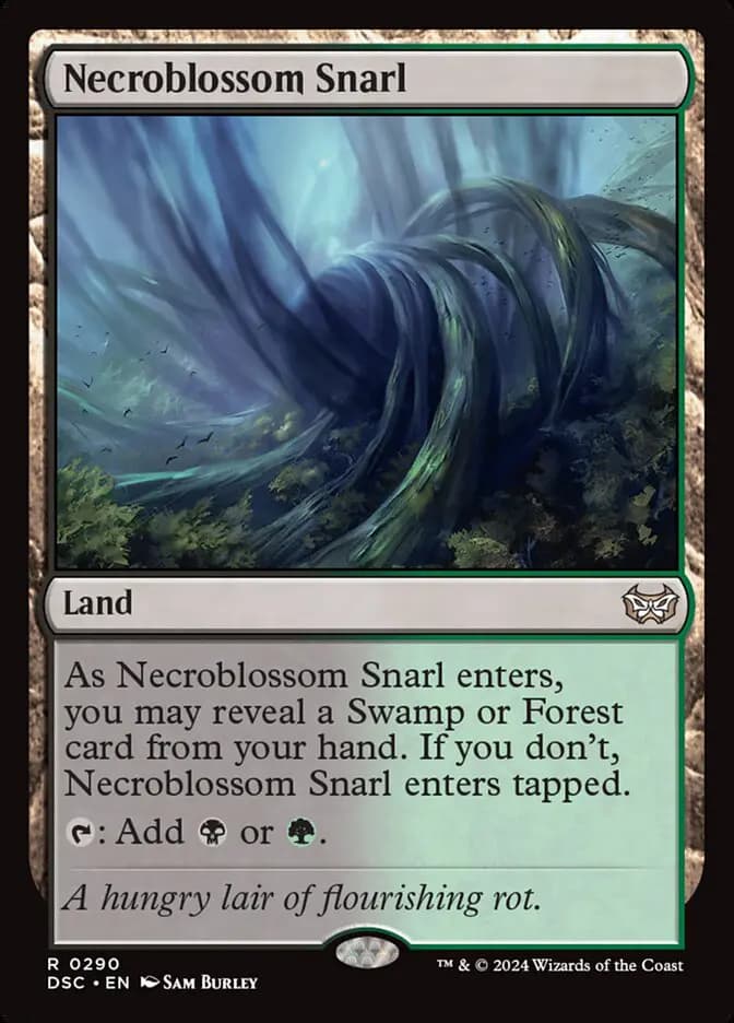Card image of Necroblossom Snarl