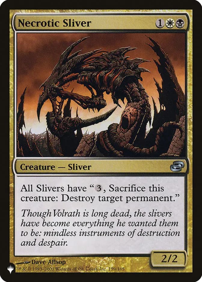 Card image of Necrotic Sliver