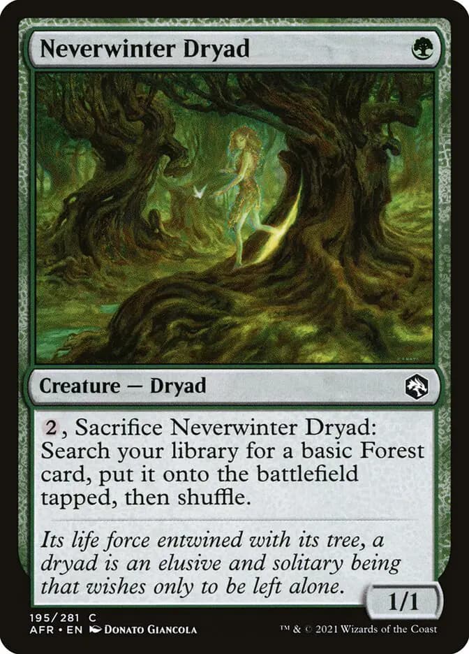 Card image of Neverwinter Dryad