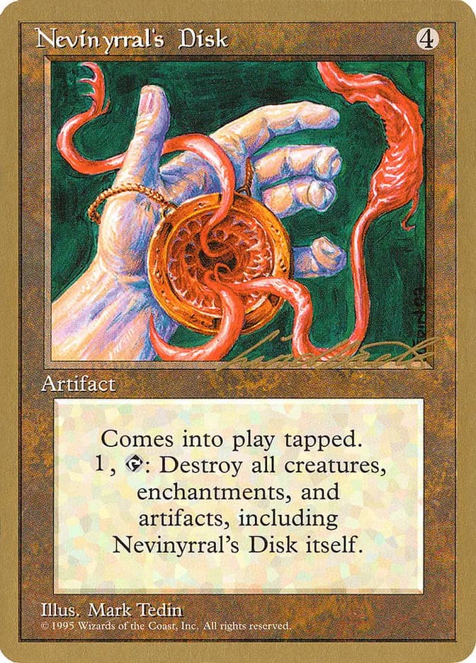 Card image of Nevinyrral's Disk
