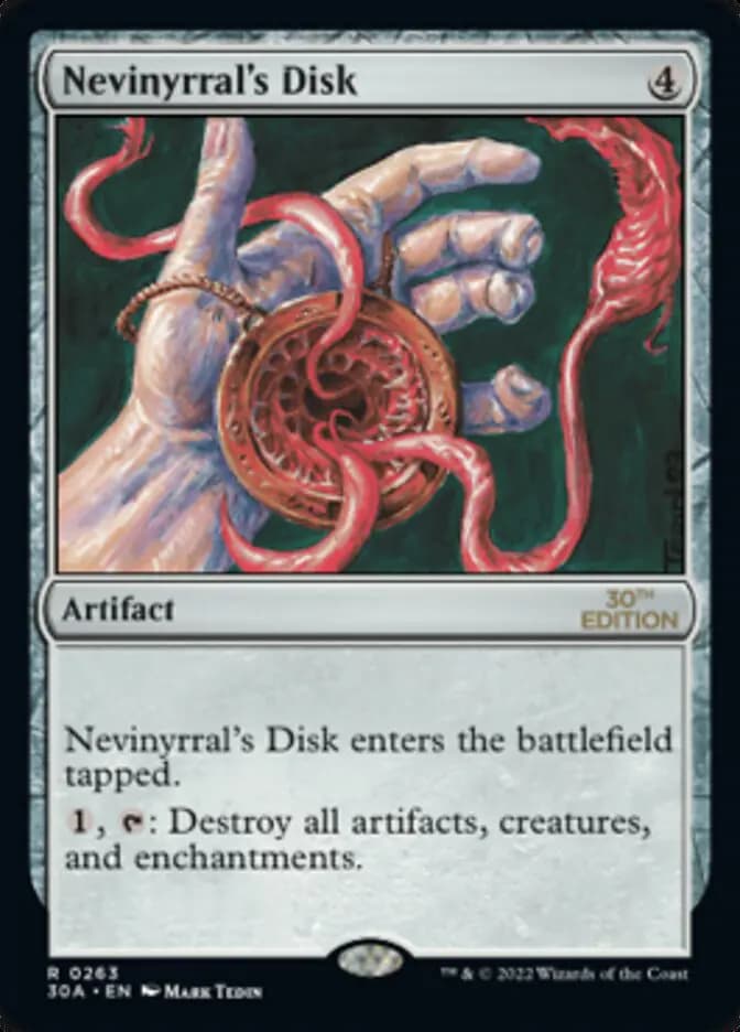 Card image of Nevinyrral's Disk
