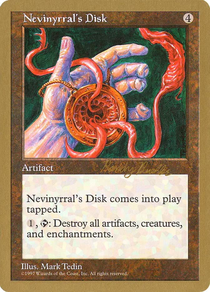 Card image of Nevinyrral's Disk