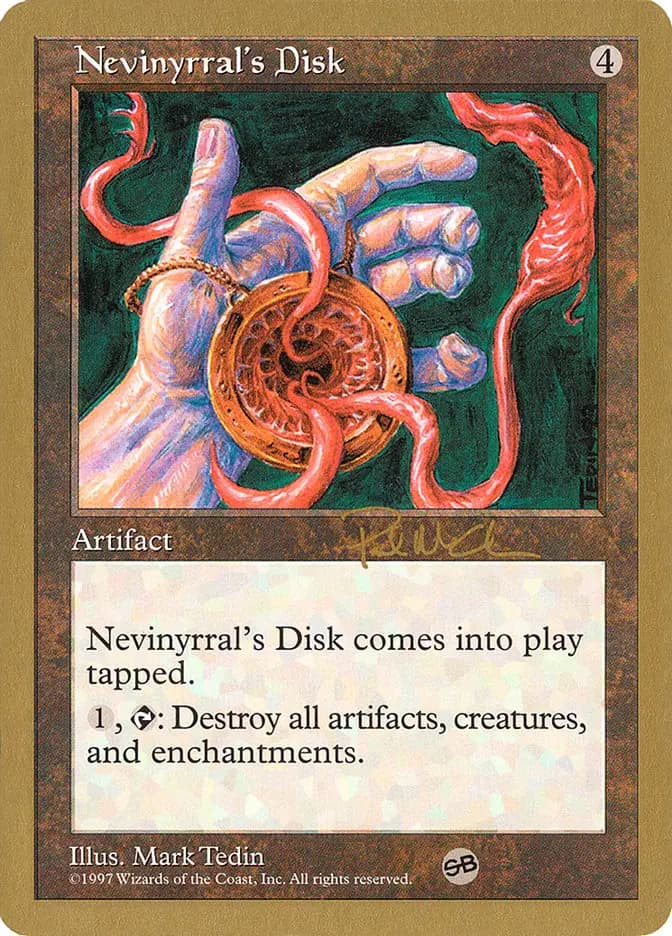Card image of Nevinyrral's Disk