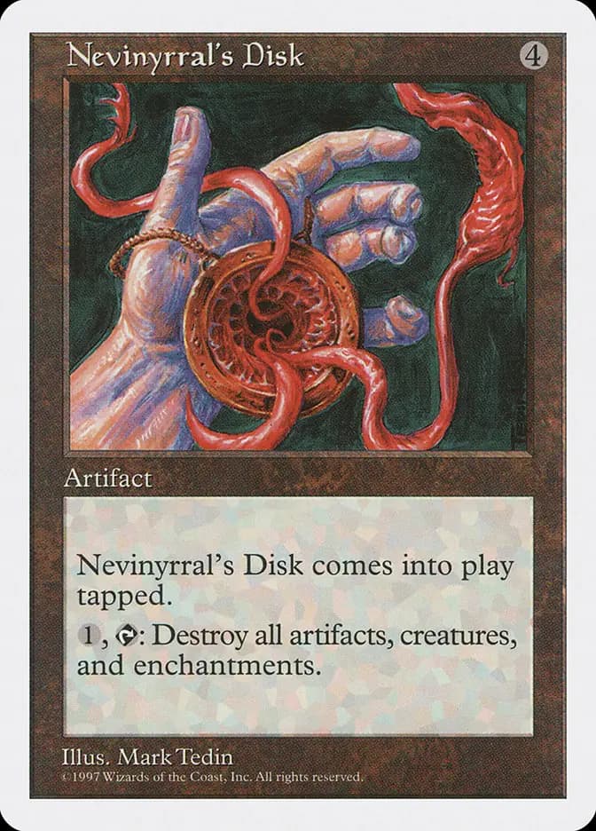 Card image of Nevinyrral's Disk