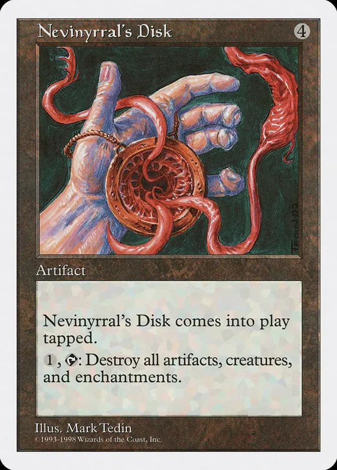 Card image of Nevinyrral's Disk