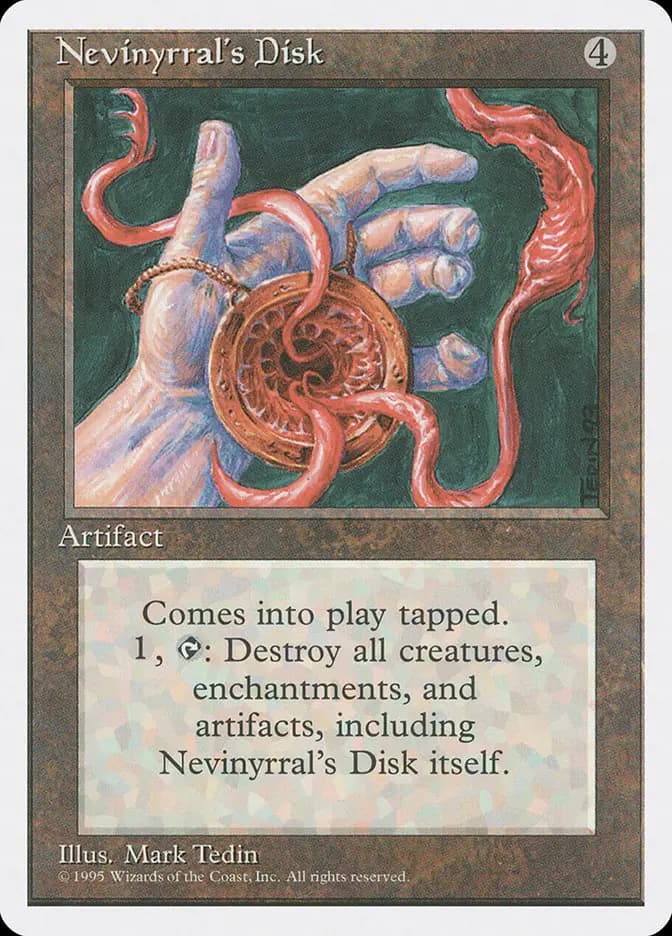 Card image of Nevinyrral's Disk