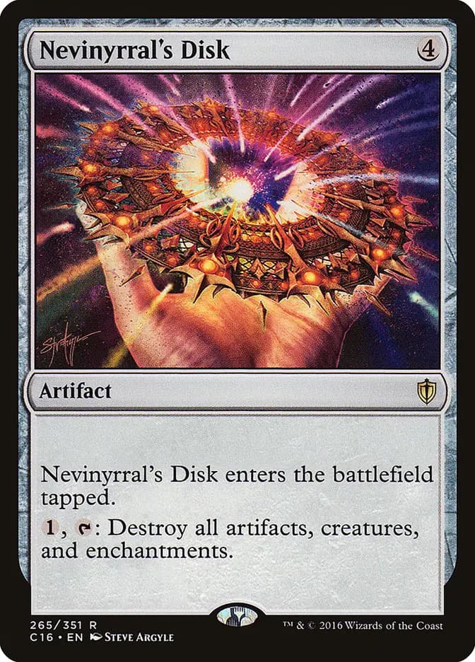 Card image of Nevinyrral's Disk