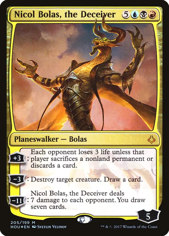 Card image of Nicol Bolas, the Deceiver