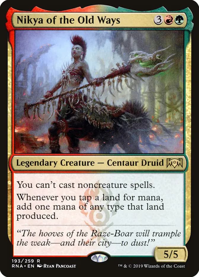 Card image of Nikya of the Old Ways