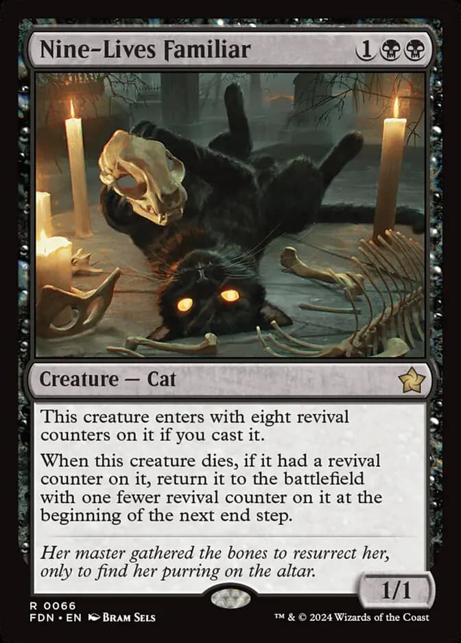 Card image of Nine-Lives Familiar