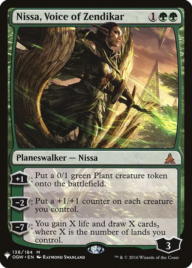 Card image of Nissa, Voice of Zendikar