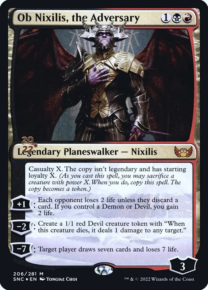 Card image of Ob Nixilis, the Adversary