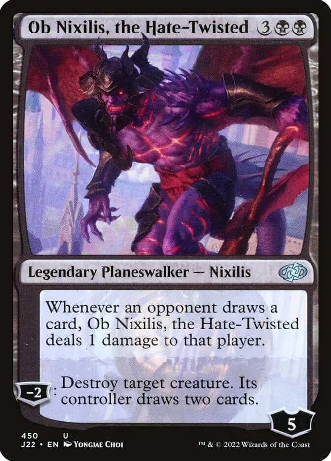 Card image of Ob Nixilis, the Hate-Twisted