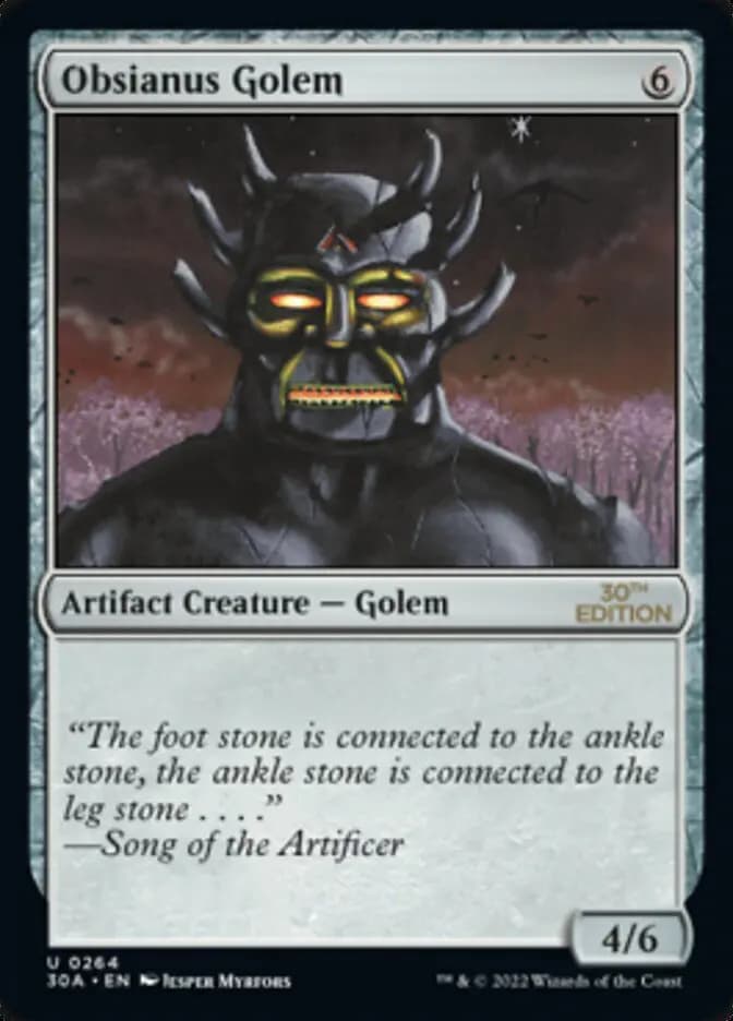Card image of Obsianus Golem