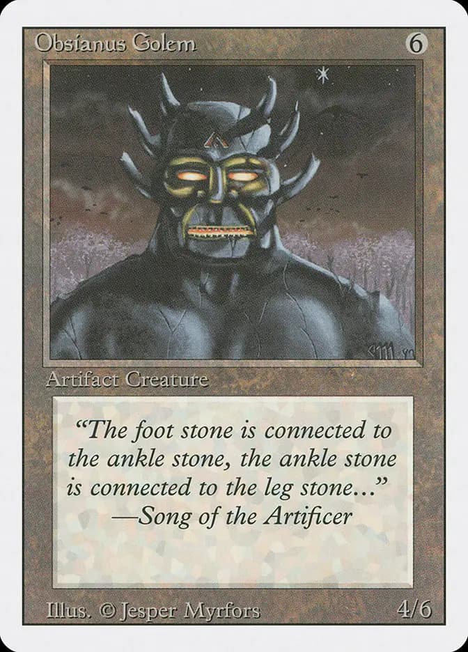 Card image of Obsianus Golem