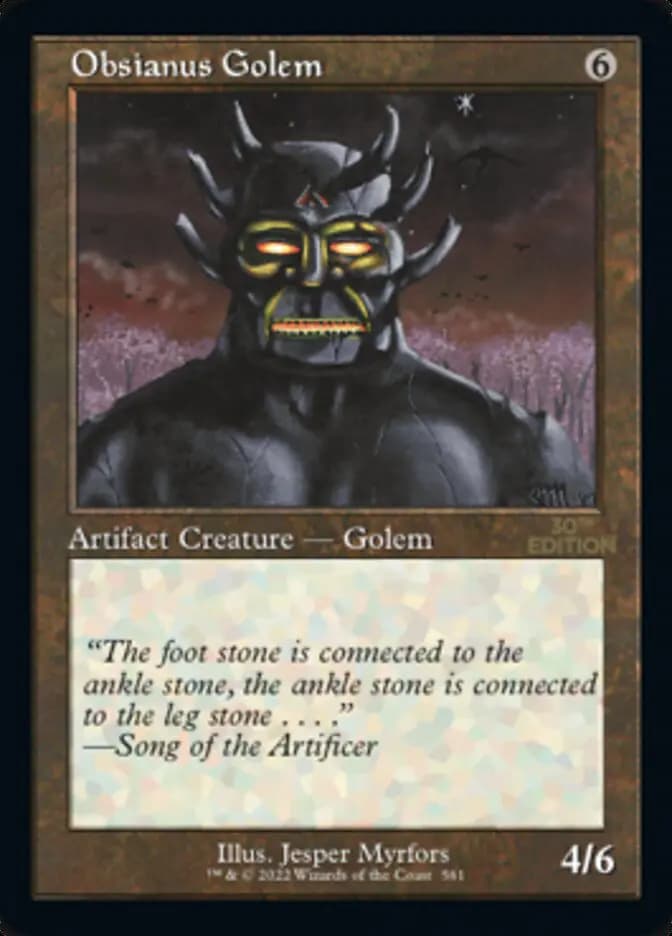Card image of Obsianus Golem