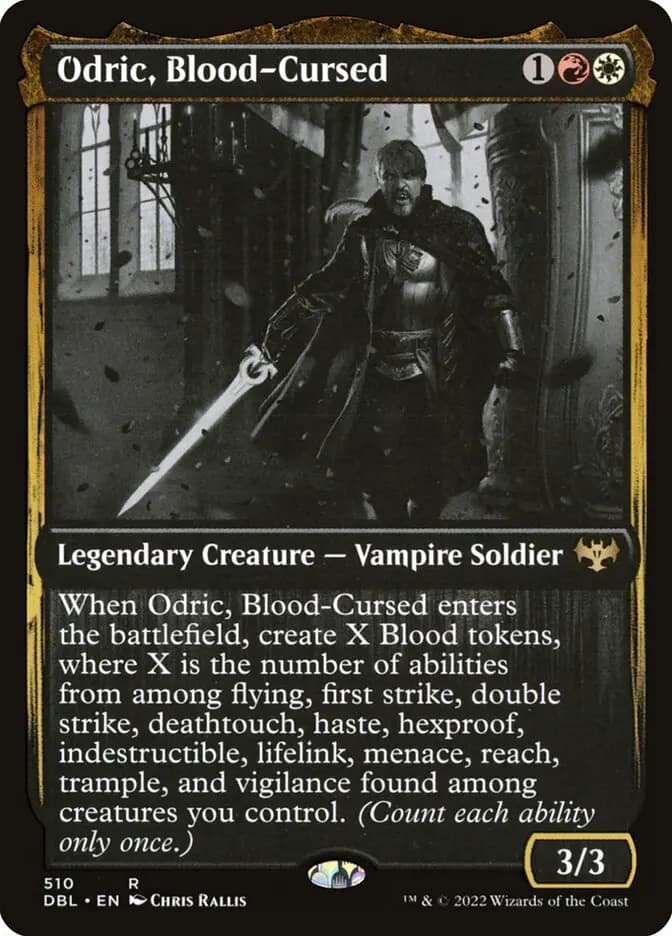 Card image of Odric, Blood-Cursed