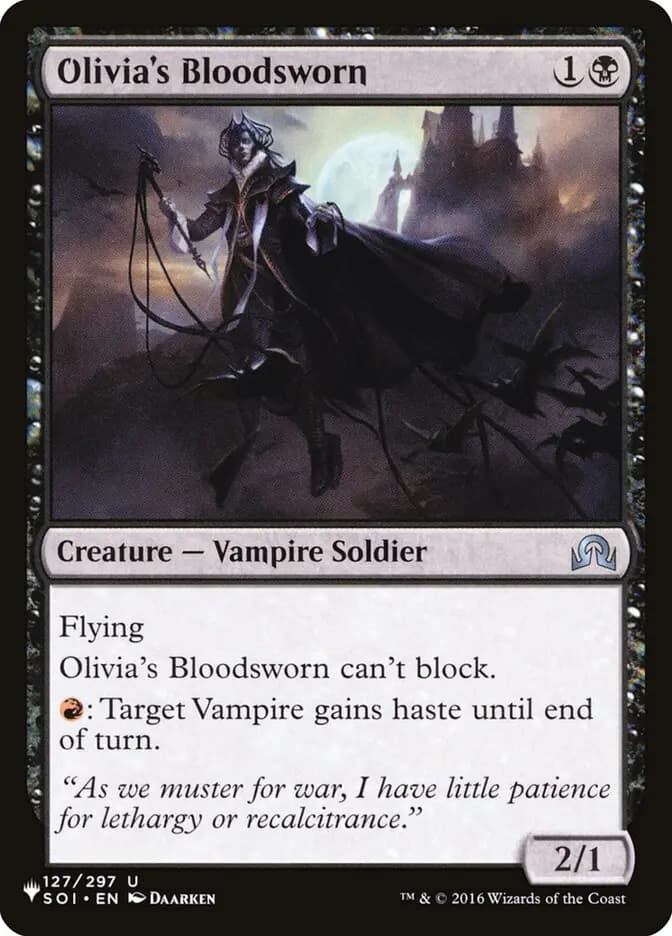 Card image of Olivia's Bloodsworn