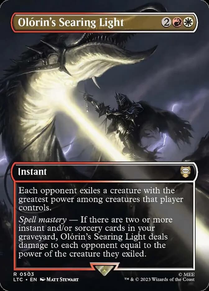 Card image of Olórin's Searing Light
