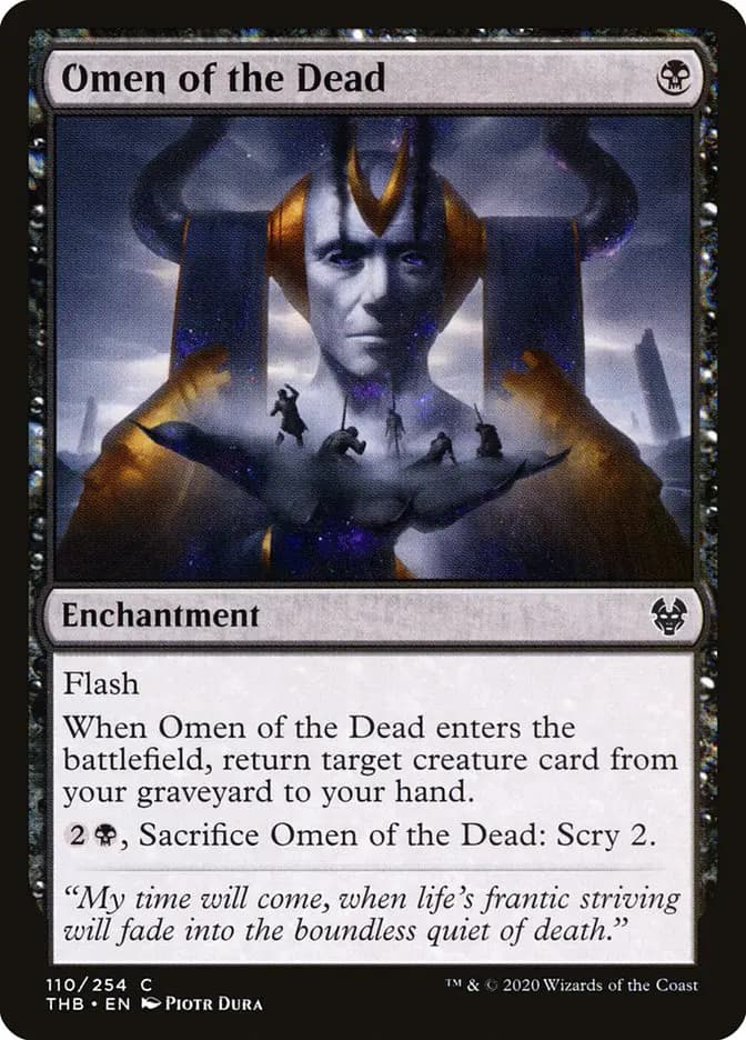 Card image of Omen of the Dead