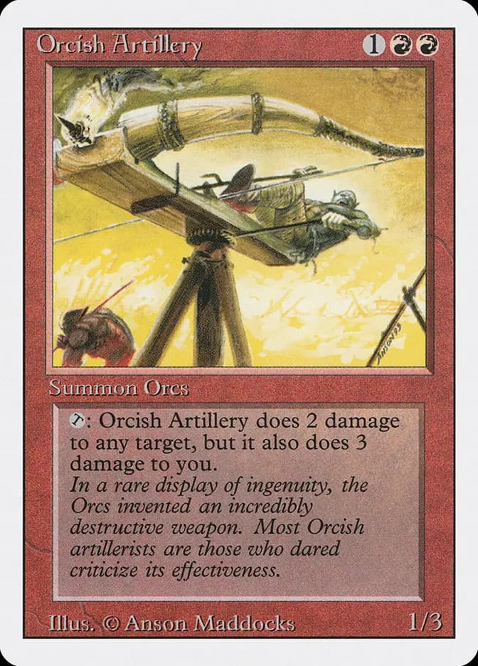 Card image of Orcish Artillery