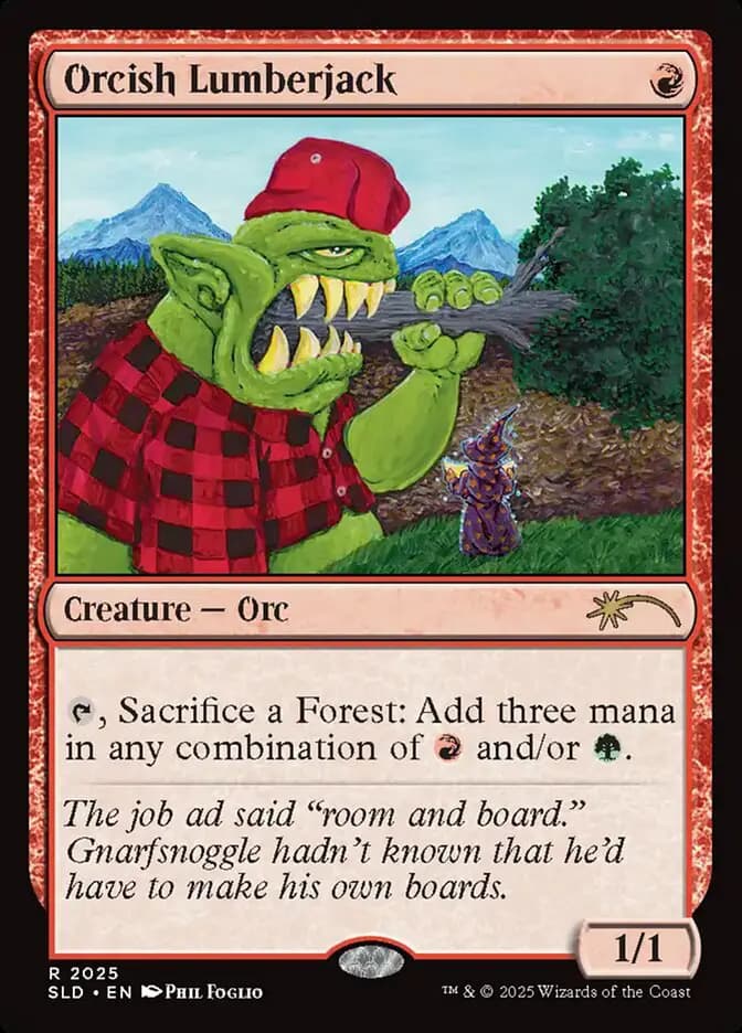 Card image of Orcish Lumberjack