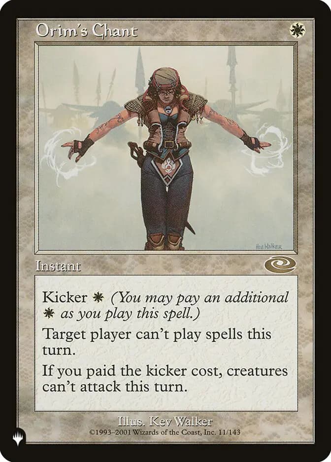 Card image of Orim's Chant