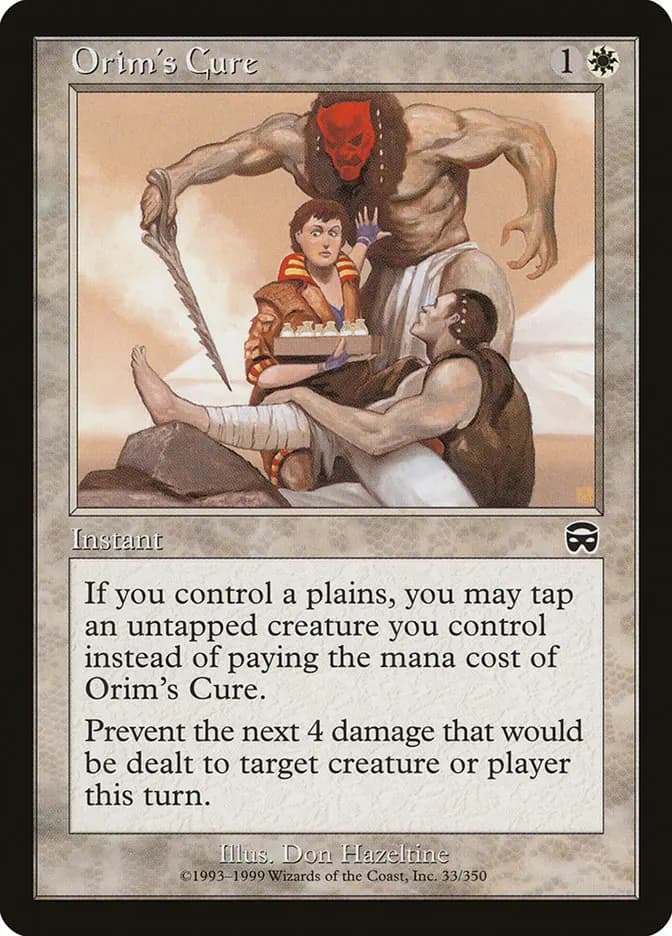 Card image of Orim's Cure