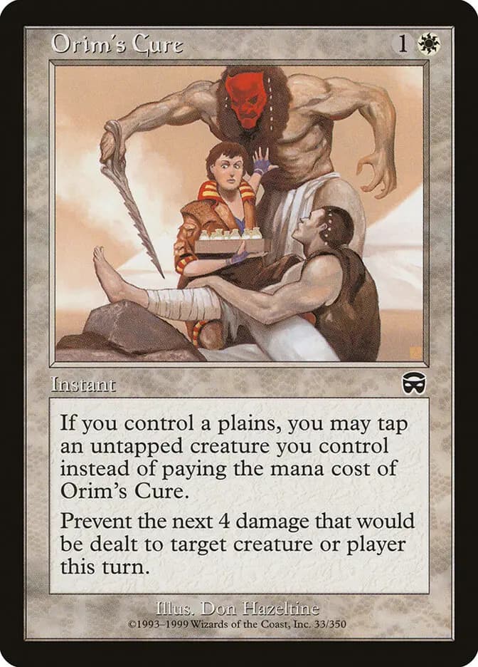 Card image of Orim's Cure