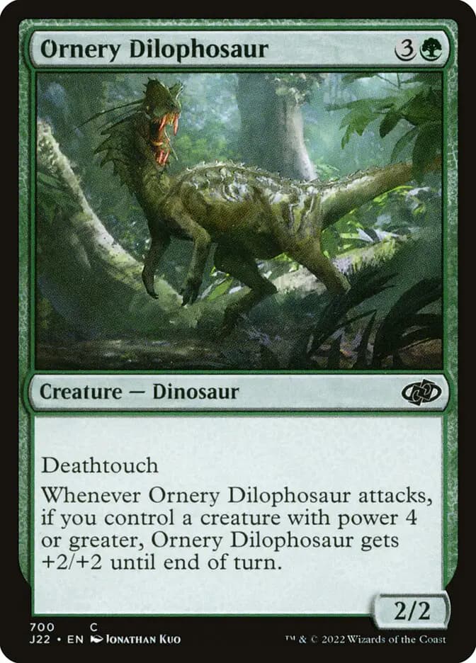 Card image of Ornery Dilophosaur