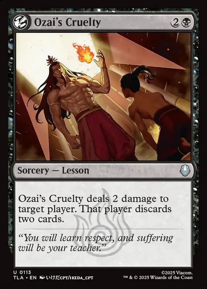Card image of Ozai's Cruelty