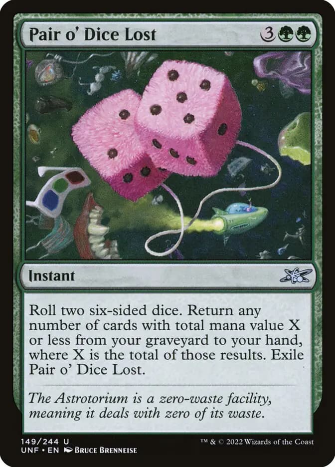 Card image of Pair o' Dice Lost