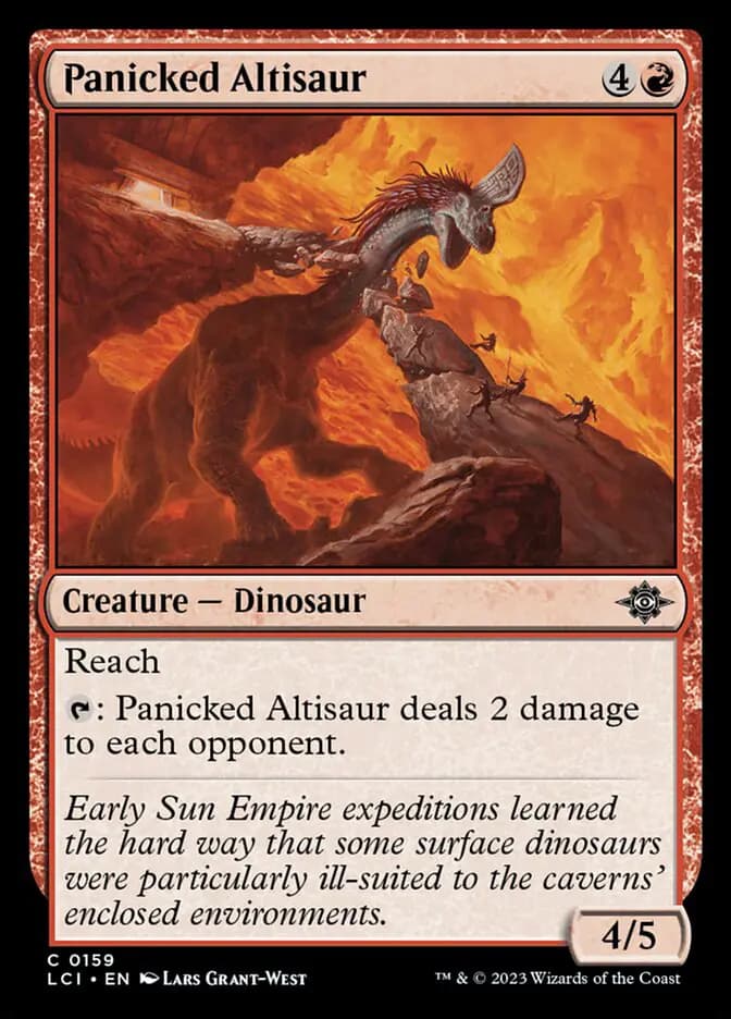 Card image of Panicked Altisaur