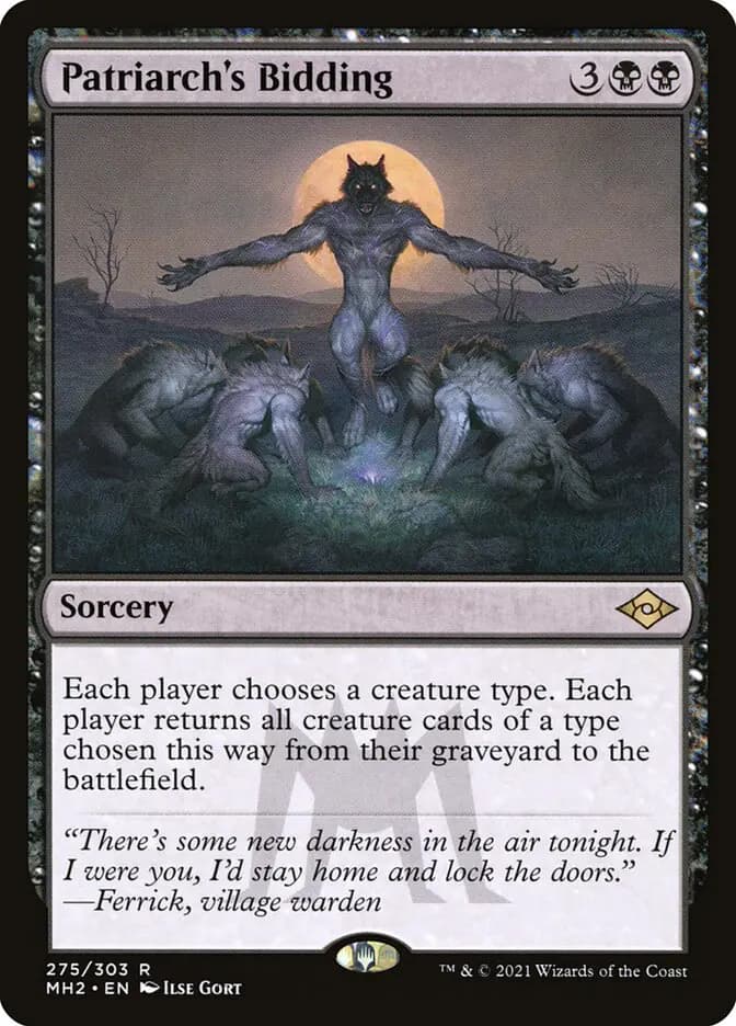 Card image of Patriarch's Bidding