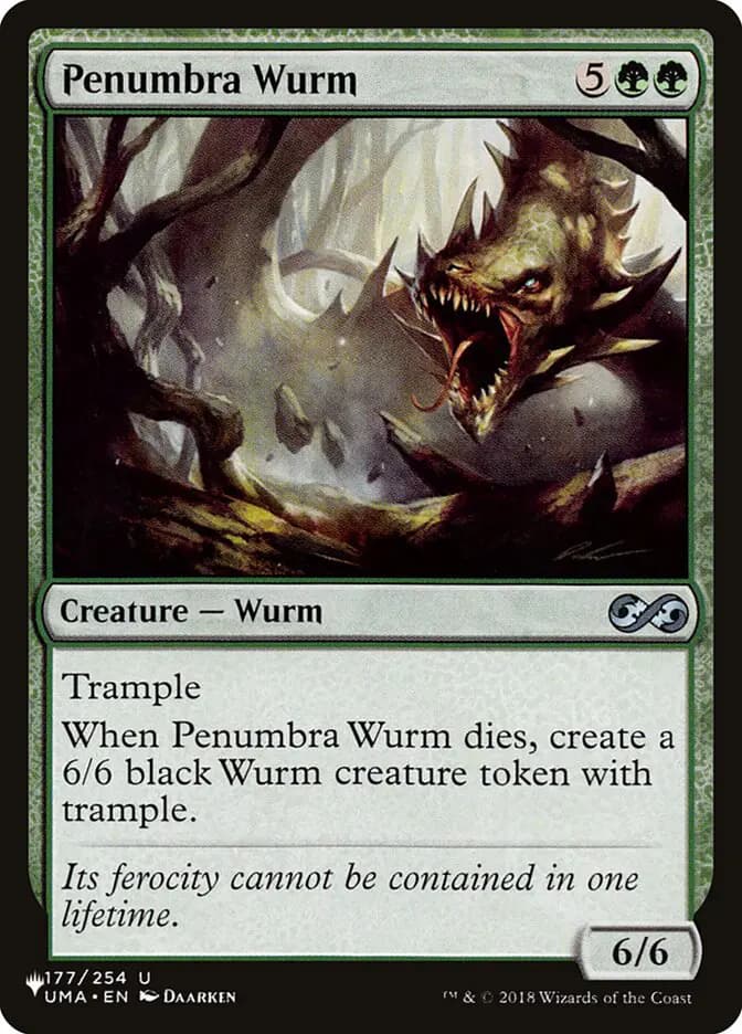 Card image of Penumbra Wurm