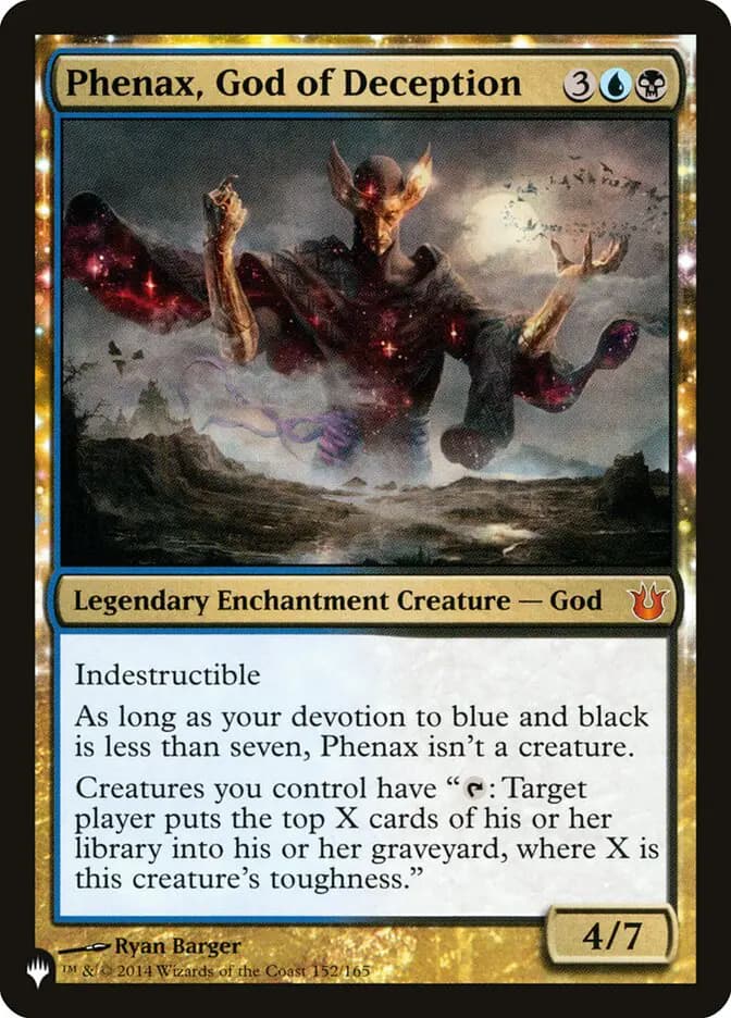 Card image of Phenax, God of Deception