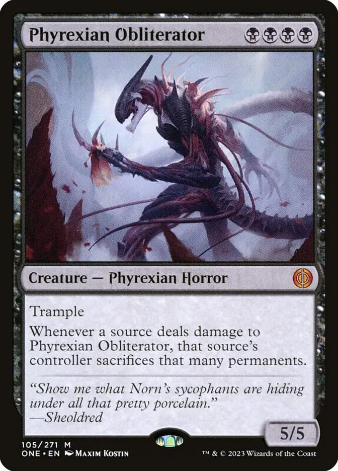 Card image of Phyrexian Obliterator