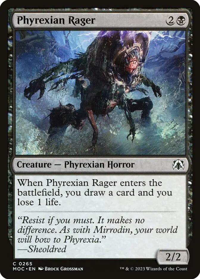 Card image of Phyrexian Rager