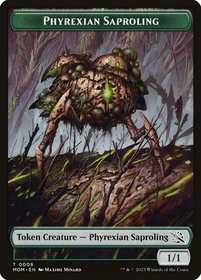 Card image of Phyrexian Saproling