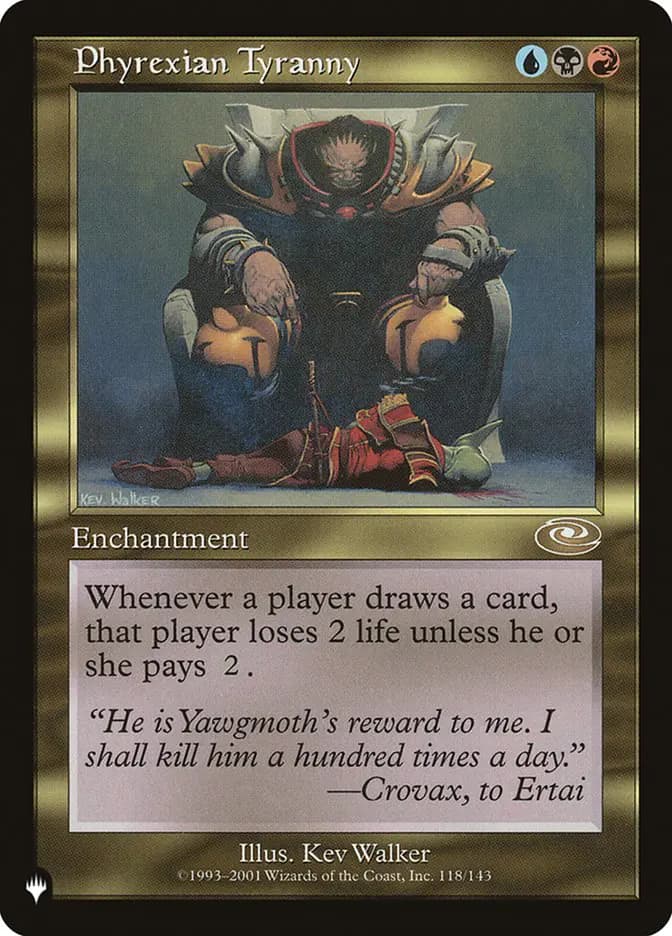 Card image of Phyrexian Tyranny